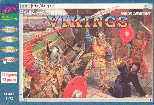 Image 0 of Orion Figures 1/72 Vikings Sea Warriors VIII-XI Century 72004