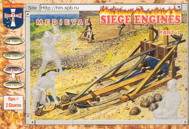 Orion Figures 1/72 Medieval Siege Engines Pt 1 (Ram & 2 Einarms)