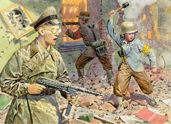 Image 0 of Orion Figures 1/72 WWII Volkssturm Soldiers w/Guns 1945 (46)