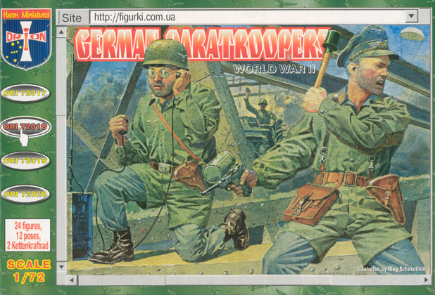 Orion Figures 1/72 WWII German Paratroopers (24)