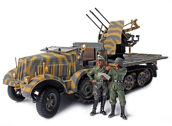 Image 0 of Forces Of Valor Unimax 1/32 German SdKfz 7/1 Halftrack w/2cm Flak 38 Gun