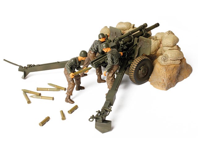 105MM Howitzer Classic Toy Soldiers WWII U.S for use with 1/32 scale figures 