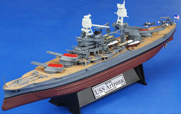 Image 0 of Forces Of Valor Unimax 1/700 USS Arizona BB39 Battleship 1941 Pearl Harbor