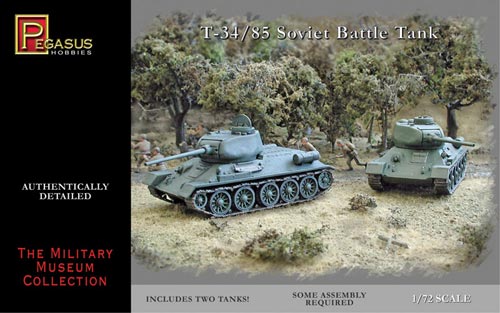 Image 0 of Pegasus  1/72 Soviet T35/85 Tank (2) (Snap)