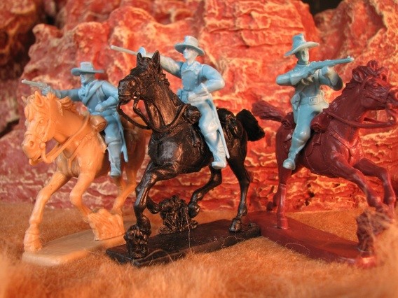 Image 0 of Paragon Miniatures 1/32 US Cavalry Mounted w/Horses Figure Set #3 (12) (Bagged)