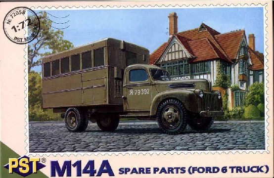 Image 0 of PST Models 1/72 M14A Spare Parts Truck on Ford 6 Base 72058