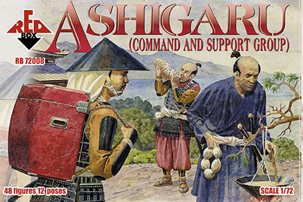 Red Box Figures  1/72 Ashigaru Command & Support Group (48)