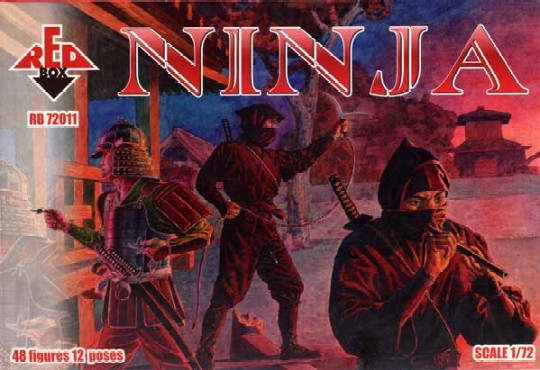 Red Box Figures  1/72 Ninja Soldiers (48)