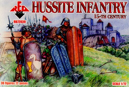 Image 0 of Red Box Figures  1/72 Hussite Infantry XV Century (36)