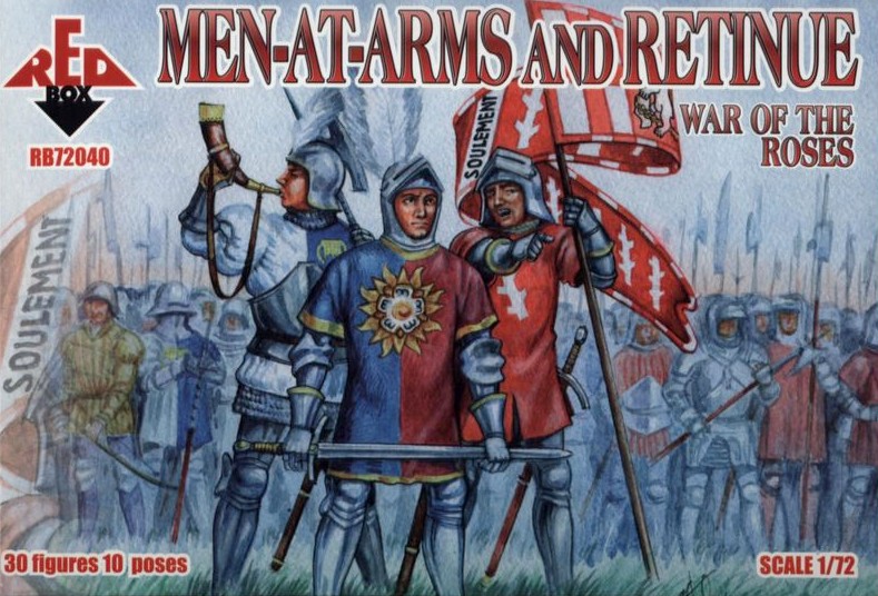 Red Box Figures  1/72 War of the Roses: Men-at-Arms & Retinue (30)