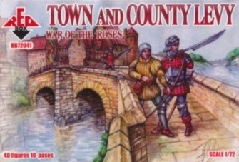 Red Box Figures  1/72 War of the Roses: Town & County Levy (40)