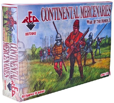 Red Box Figures  1/72 War of the Roses: Continental Mercenaries (40)