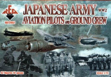 Image 0 of Red Box Figures  1/72 WWII Japanese Army Aviation Pilots & Ground Crew (42)