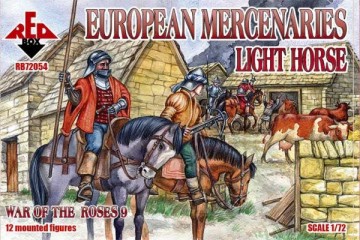 Red Box Figures 1/72 War of the Roses: European Mercenaries Light Horse (12 Mtd)