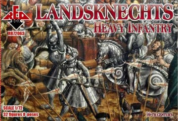 Red Box Figures 1/72 Landsknechts Heavy Infantry XVI Century (32)