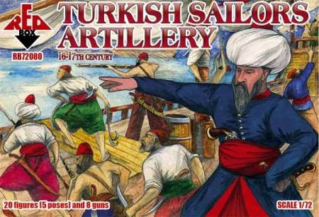 Red Box Figures  1/72 Turkish Sailors Artillery XVI-XVII Century (20)