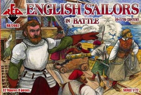 Image 0 of Red Box Figures  1/72 English Sailors in Battle XVI-XVII Century (32)