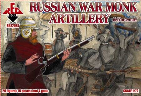 Red Box Figures  1/72 Russian War Monk Artillery XVI-XVII Century (20)