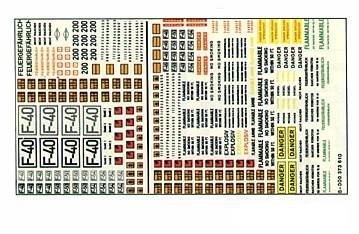 Image 0 of Herpa Minitanks 1/87 Tank Truck Decals (D)