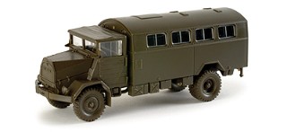 Image 0 of Herpa Minitanks 1/87 MAN 630 German Army Box Body Truck