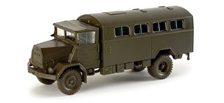 Image 0 of Herpa Minitanks 1/87 MAN 630 German Army Box Body Truck