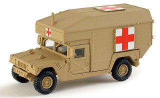 Image 0 of Herpa Minitanks 1/87 M997 Hummer US Army Ambulance (Tan)