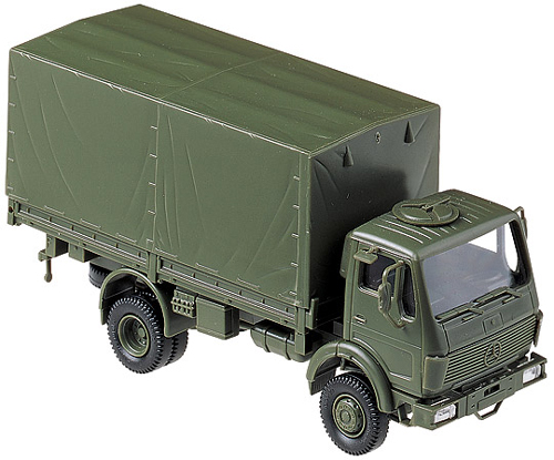 Image 0 of Herpa Minitanks 1/87 LKW 5-Ton MB1017 4x4 German Army Cargo Truck (Olive Green)