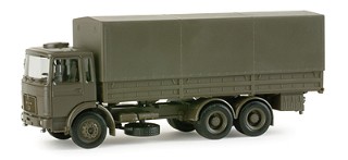 Image 0 of Herpa Minitanks 1/87 MAN 10T Army Truck w/Canvas-Type Cover (D)