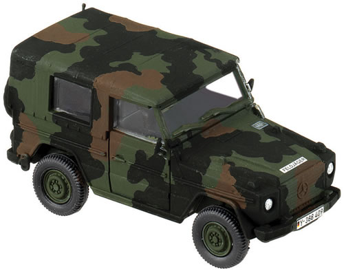 Image 0 of Herpa Minitanks 1/87 MB250 Military Police Light Truck (Green Camouflage) (D)