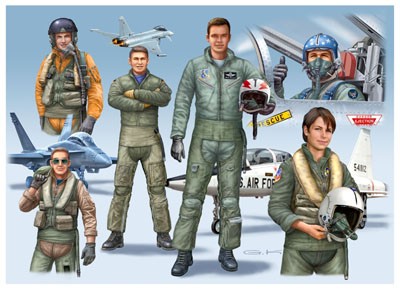 Image 0 of Revell 1/72 Modern NATO Pilots (28)