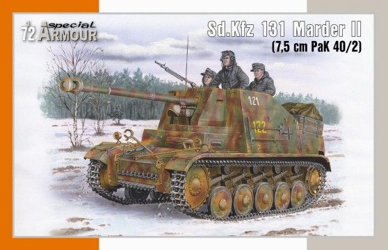 1/72 SdKfz 131 Marder II Tank w/7.5cm PaK 40/2 Gun