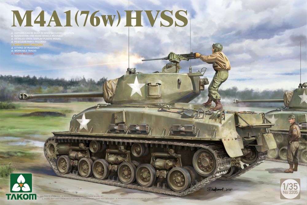 1/35 M4A1(76W) HVSS Tank