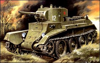 Unimodels Plastic Model Kit 1/72 BT7 WWII Russian Light Tank Mod. 1935