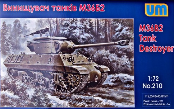 Image 0 of Unimodels Plastic Model Kit 1/72 M36B2 Tank Destroyer