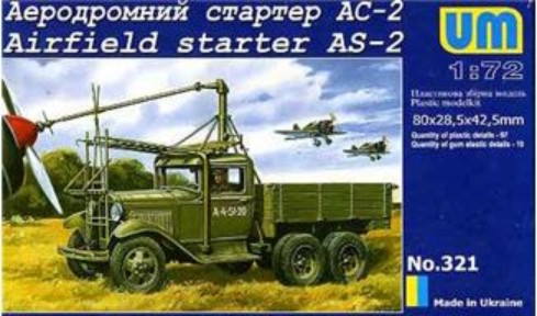 Image 0 of Unimodels Plastic Model Kit 1/72 AS2 Airfield Starter on GAZ-AAA Truck Chassis