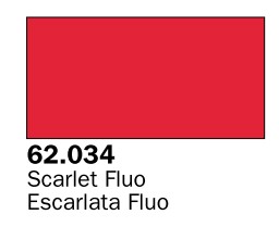 Vallejo Paints 60ml Bottle Fluorescent Scarlet Premium