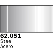 Image 0 of Vallejo Paints 60ml Bottle Metallic Steel Premium