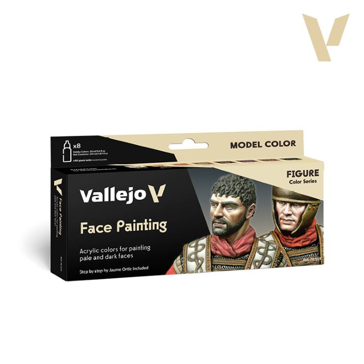 Image 0 of Vallejo Paints 17ml Bottle Face Painting Set (8 Colors)