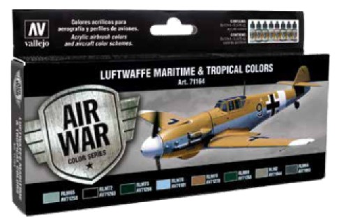 Image 0 of Valleio Paints 17ml Bottle Luftwaffe Maritime & Tropical Colors Model Air Paint 