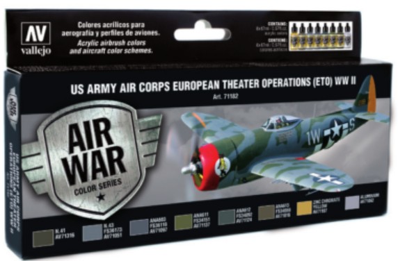 Vallejo Paints 17ml Bottle US Army Air Corps European Theater Operations (ETO) W