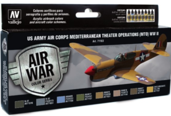 Vallejo Paints 17ml Bottle US Army Air Corps Mediterranean Theater Operations (M