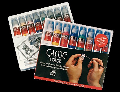 Image 0 of Vallejo Paints 17ml Bottle Intro 8 Game Color Paint Set (8 Colors)