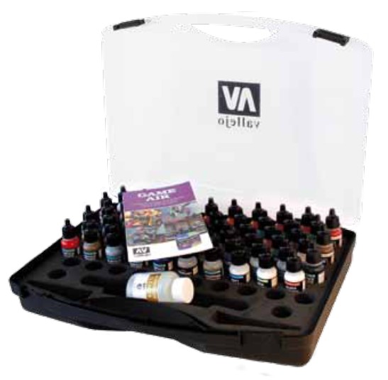 Vallejo Paints Game Air Paint Set in Plastic Storage Case (60 Colors)