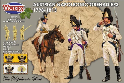 Image 0 of Victrix LTD Figures 28mm Austrian Napoleonic Grenadiers 1798-1815 (56)