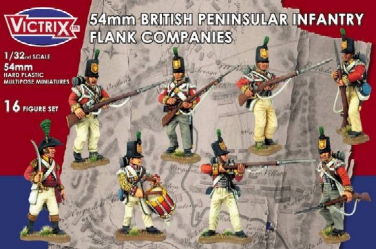 Victrix LTD Figures 54mm British Peninsular Infantry Flank Companies (16)