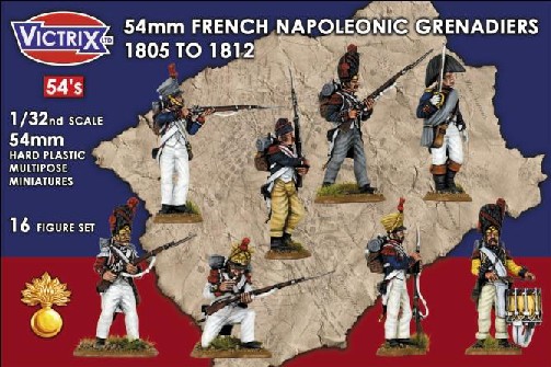 Image 0 of Victrix LTD Figures 54mm French Napoleonic Grenadiers 1805-1812 (16)