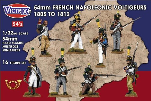 Image 0 of Victrix LTD Figures 54mm French Napoleonic Voltigeurs 1805-1812 (16)