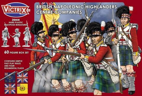 Victrix LTD Figures 28mm British Napoleonic Highlanders Centre Companies (60)
