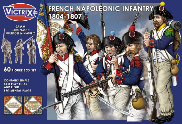 Image 0 of Victrix LTD Figures 28mm French Napoleonic Infantry 1804-1807 (60)