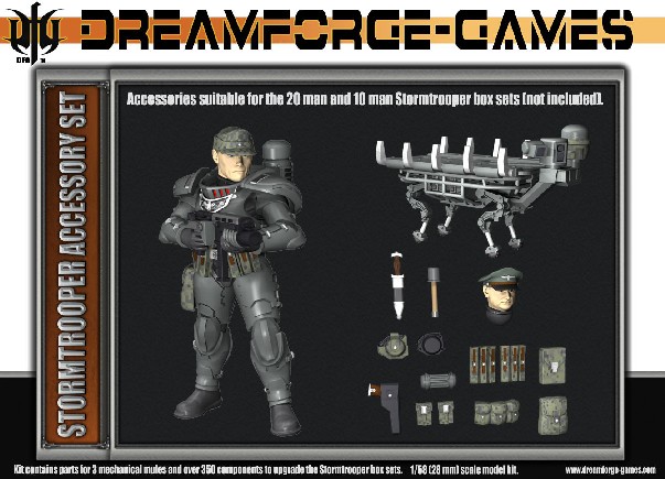 Wargames Factory 28mm Dream Forge Games: Eisenkern Stormtrooper Accessory Set